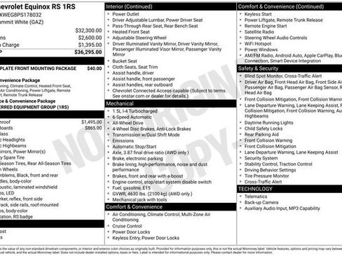 Used 2023 Chevrolet Equinox RS AWD/4WD image 31