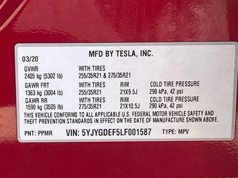 Used 2020 Tesla Model Y Performance AWD/4WD image 32
