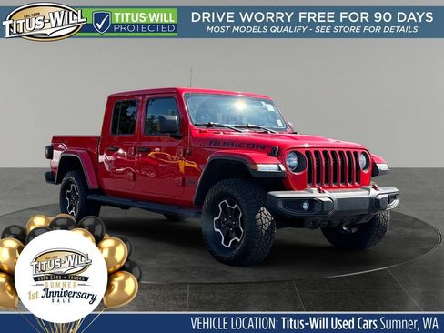 Used 2021 Jeep Gladiator Rubicon w/ Uconnect 4C Nav & Sound Group AWD/4WD image 1