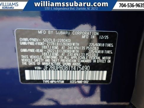 New 2026 Subaru Outback Premium image 25