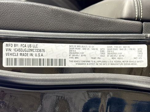 Used 2021 Dodge Durango SRT w/ Black Package image 45