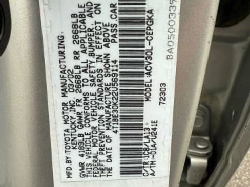 Used 2002 Toyota Camry XLE image 32