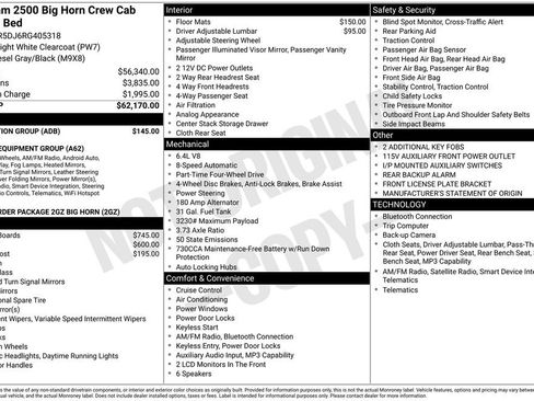 Used 2024 RAM 2500 Big Horn w/ Protection Group image 17