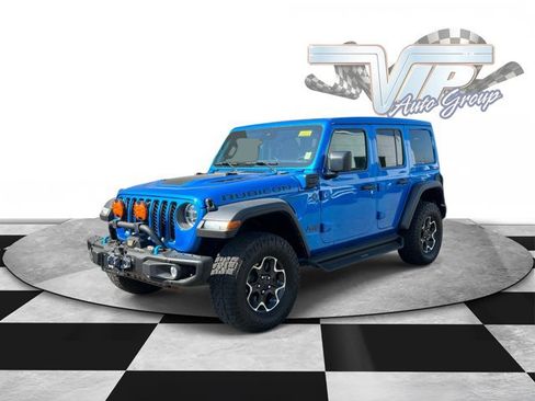 Used 2022 Jeep Wrangler Unlimited Rubicon 4xe w/ Steel Bumper Group AWD/4WD image 2