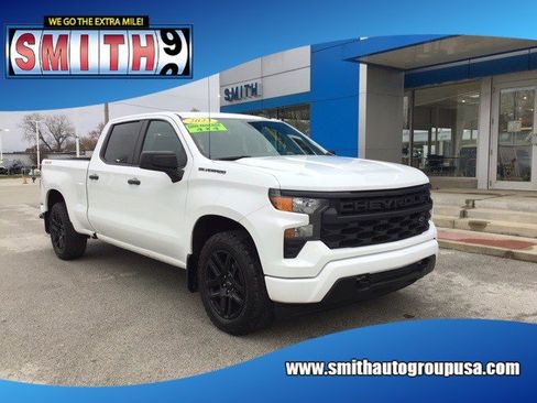 Certified 2023 Chevrolet Silverado 1500 Custom w/ LPO, Dark Essentials Package AWD/4WD image 1