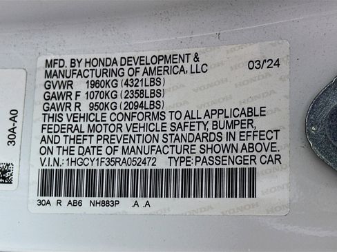 Used 2024 Honda Accord EX image 12