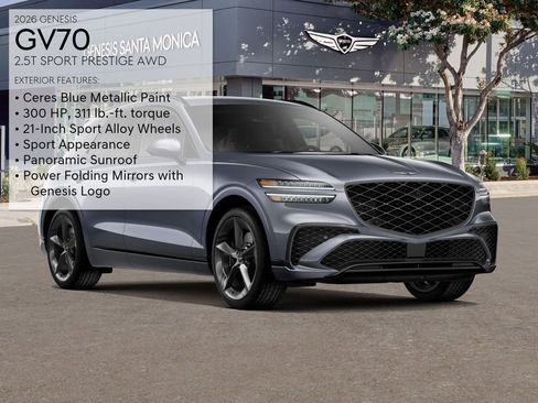 New 2026 Genesis GV70 2.5T Sport Prestige w/ G1 Accessory Package AWD/4WD image 10