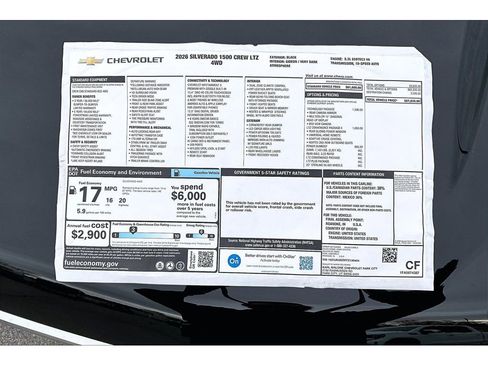 New 2026 Chevrolet Silverado 1500 LTZ w/ Technology Package image 14