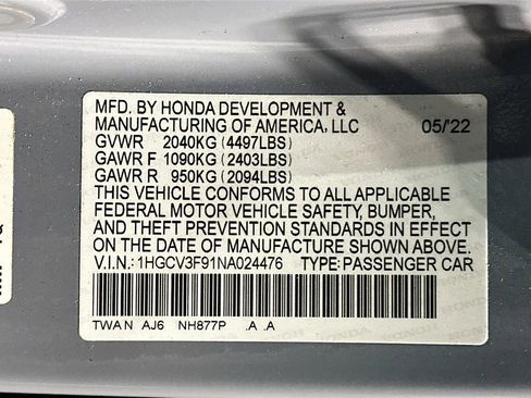 Used 2022 Honda Accord Touring image 38