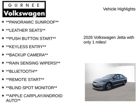 New 2026 Volkswagen Jetta SE FWD image 7