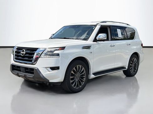 Used 2022 Nissan Armada Platinum w/ Captain's Chairs Package RWD image 2