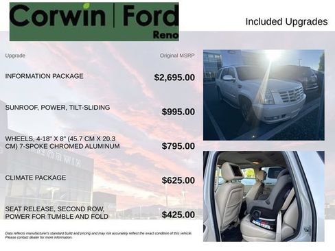 Used 2007 Cadillac Escalade AWD w/ Information Package image 8