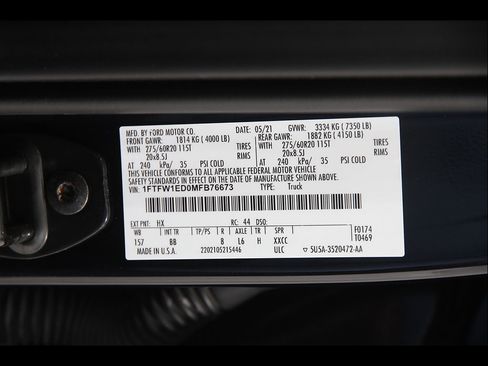 Used 2021 Ford F150 Platinum w/ Equipment Group 701A High AWD/4WD image 28