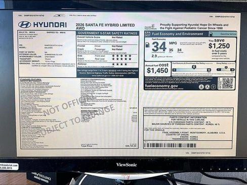 New 2026 Hyundai Santa Fe Limited AWD/4WD image 40