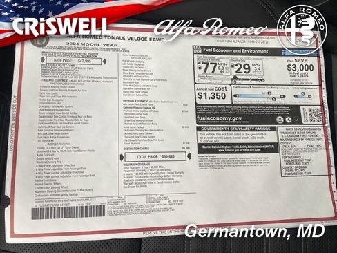 New 2024 Alfa Romeo Tonale Veloce image 49