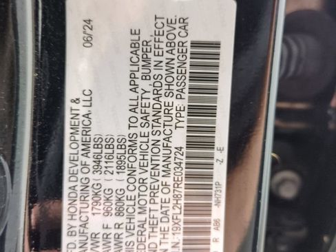 Certified 2024 Honda Civic Sport image 28