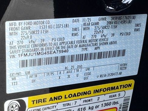 New 2025 Ford Expedition Platinum w/ Stealth Performance Package image 55