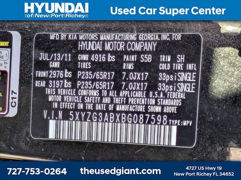 Used 2011 Hyundai Santa Fe GLS image 12