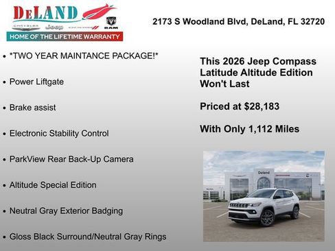 New 2026 Jeep Compass Latitude AWD/4WD image 12