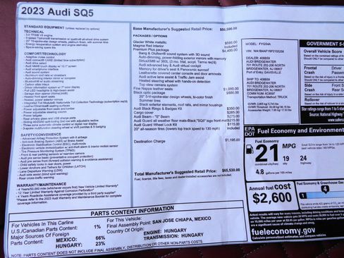 Used 2023 Audi SQ5 Premium Plus w/ Premium Plus Package image 20