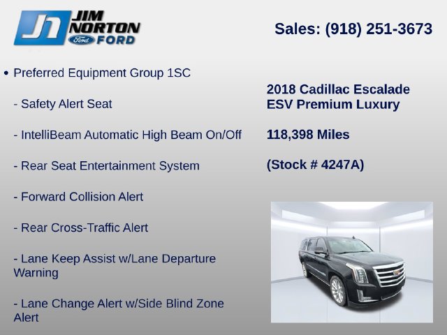 Used 2018 Cadillac Escalade ESV Premium Luxury AWD/4WD image 15
