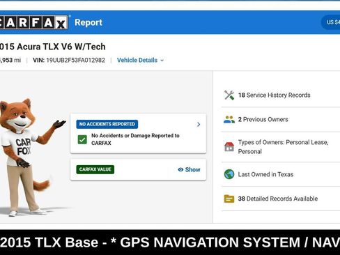 Used 2015 Acura TLX w/ Technology Package FWD image 9