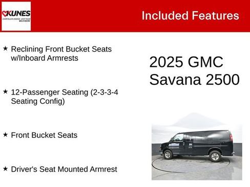 Used 2025 GMC Savana 2500 LT w/ LT Preferred Equipment Group RWD image 4