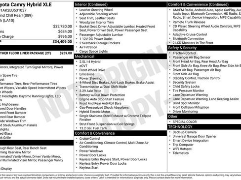 Used 2020 Toyota Camry XLE FWD image 21