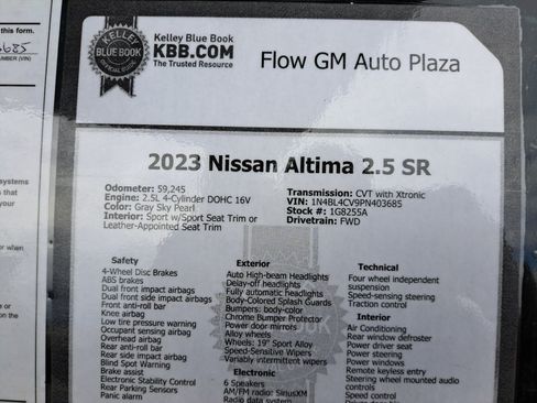 Used 2023 Nissan Altima 2.5 SR FWD image 39