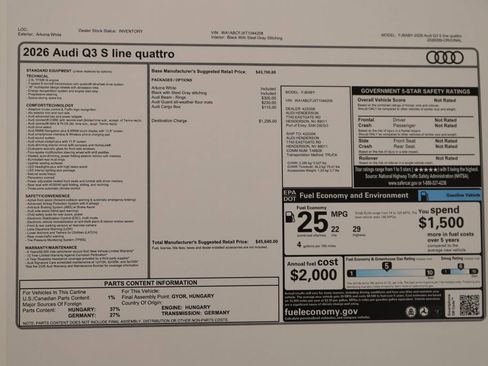 New 2026 Audi Q3 quattro 2.0T AWD/4WD image 31