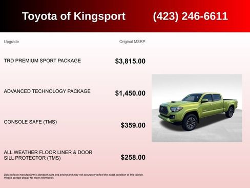 Used 2023 Toyota Tacoma TRD Sport w/ TRD Premium Sport Package AWD/4WD image 3