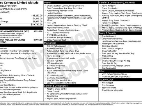 New 2026 Jeep Compass Limited w/ Sun, Sound & Navigation Group image 6
