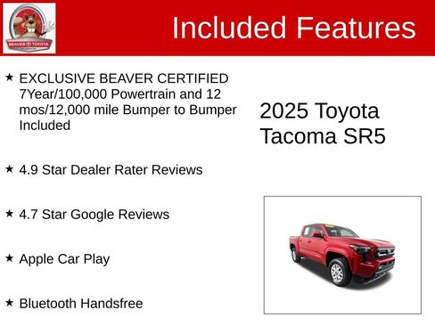 Used 2025 Toyota Tacoma SR5 AWD/4WD image 4