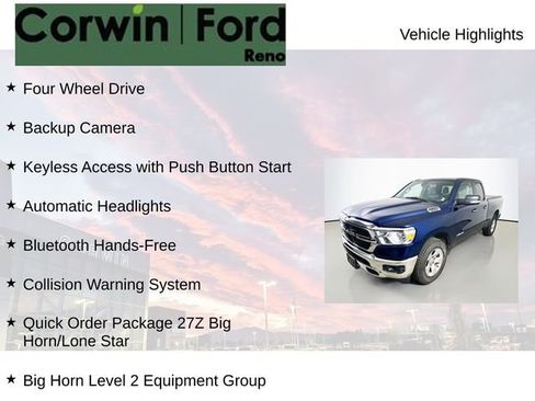 Used 2019 RAM 1500 Big Horn AWD/4WD image 8
