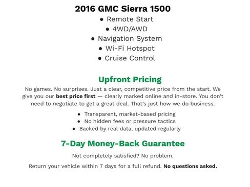Used 2016 GMC Sierra 1500 SLE w/ All-Terrain Package AWD/4WD image 2