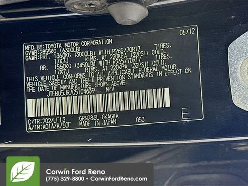 Used 2012 Toyota 4Runner SR5 w/ Premium Pkg w/3rd Row Seat image 31