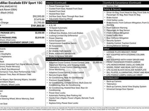 Used 2022 Cadillac Escalade ESV Sport w/ Touring Package RWD image 34
