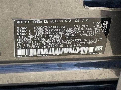 Certified 2026 Honda HR-V EX-L image 27
