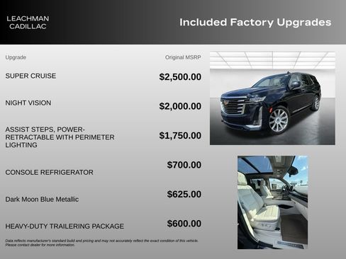 Certified 2023 Cadillac Escalade Premium Luxury Platinum w/ Heavy-Duty Trailer Package AWD/4WD image 11