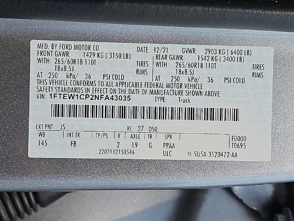 Used 2022 Ford F150 XLT w/ Equipment Group 302A High RWD image 28