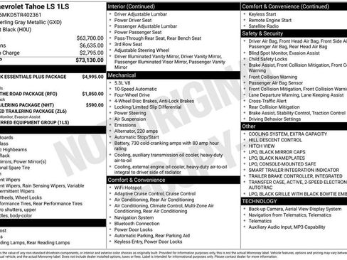 New 2026 Chevrolet Tahoe LS AWD/4WD image 11