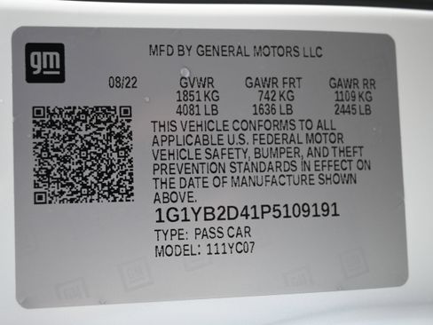 Used 2023 Chevrolet Corvette Stingray Preferred Cpe w/ Z51 Performance Package image 17