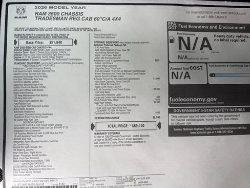 New 2026 RAM 3500 Tradesman image 23