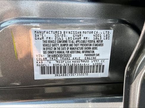 Certified 2025 Nissan Sentra SV w/ All-Weather Package FWD image 18