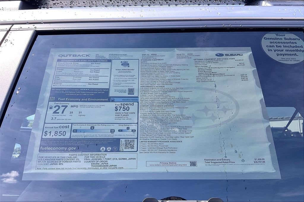 New 2026 Subaru Outback Premium AWD/4WD image 18