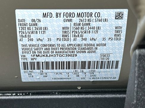 New 2026 Ford Explorer Tremor w/ Tremor Convenience Package AWD/4WD image 18