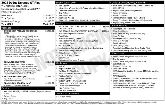 Used 2022 Dodge Durango GT AWD/4WD image 29