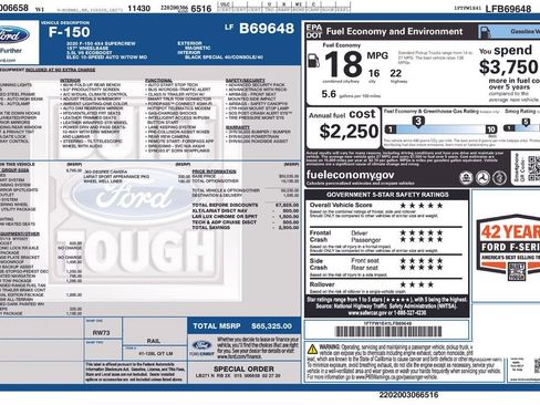 Used 2020 Ford F150 Lariat w/ Equipment Group 502A Luxury AWD/4WD image 31