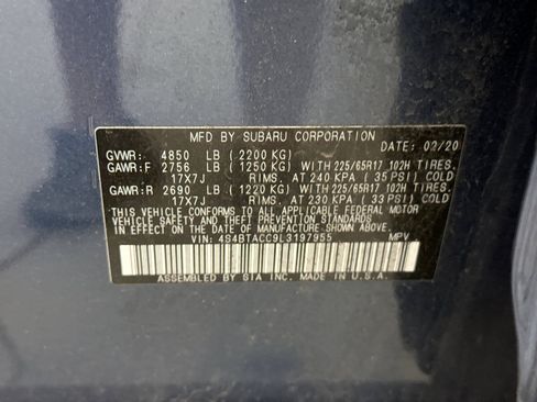 Used 2020 Subaru Outback Premium w/ Popular Package #1 AWD/4WD image 11