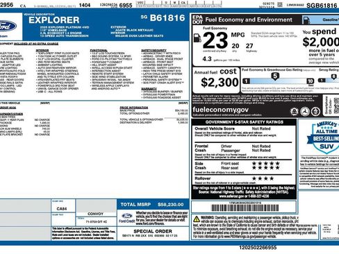 Used 2025 Ford Explorer Platinum w/ LUX Leather Package image 4